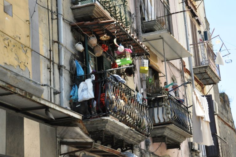 Naples balcony street