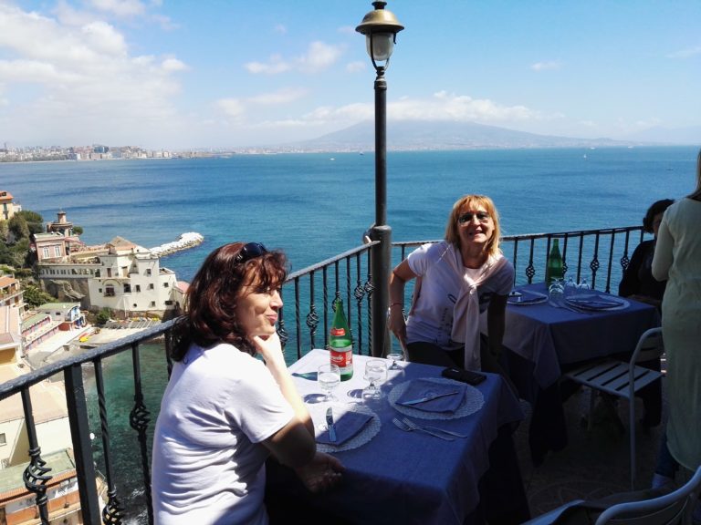 Panoramic restaurant Naples Italy